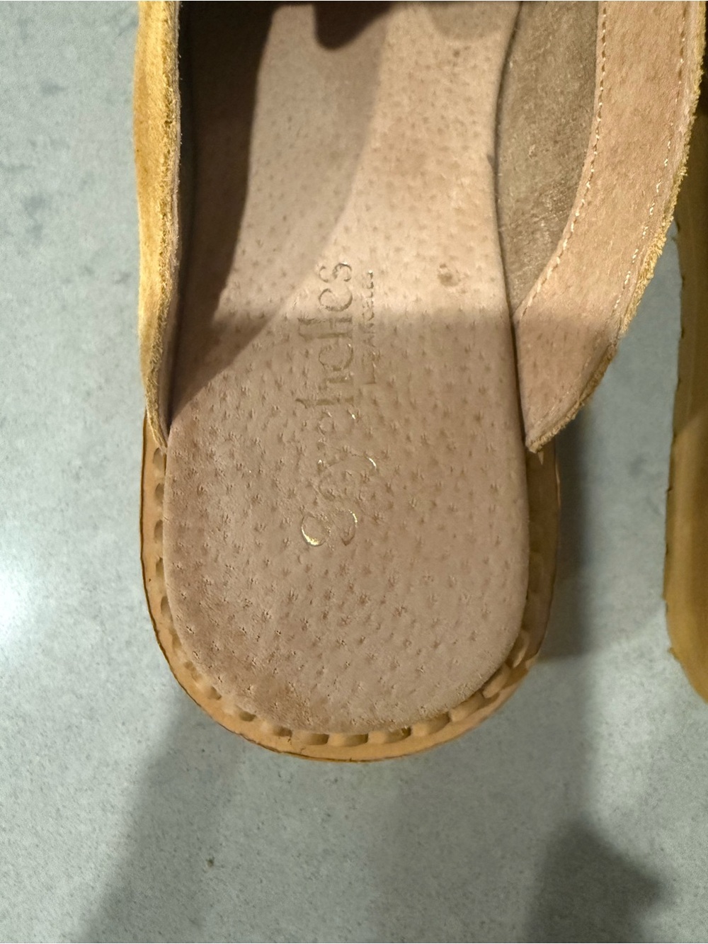 Seychelles Mustard Suede Platform Mule with Buckle Size 8 Worn once - Picture 5 of 13